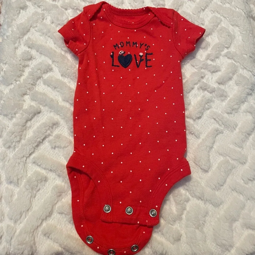 Carter's Baby Bodysuits 7 piece Short Sleeve One piece White‎ Floral NB